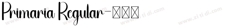 Primaria Regular字体转换 Primaria Regular字体转换
